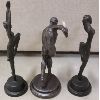 Image 2 : LOT OF 3 - BRONZE DECORATIVE FIGURES