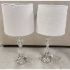 Image 1 : LOT OF 2 - CRYSTAL STYLE TABLE LAMPS