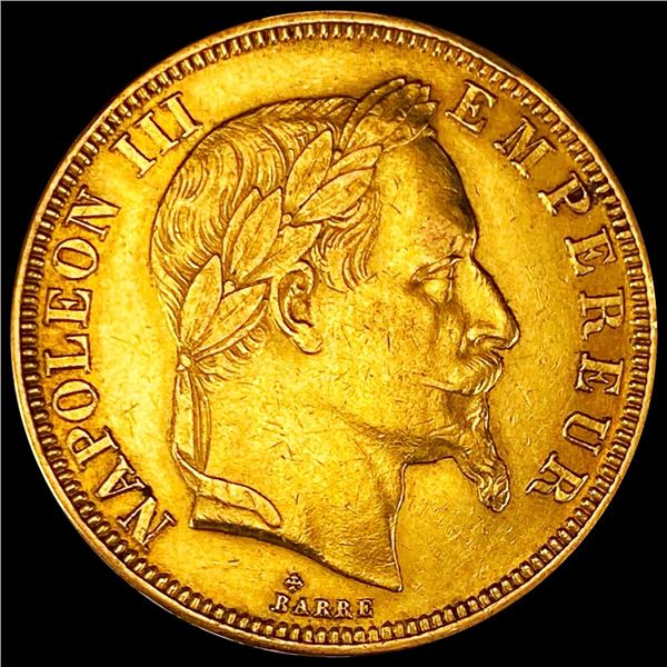 1863 BB France Gold 50 Florin -