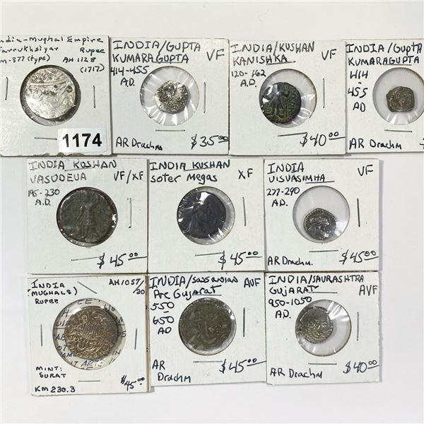 Misc Indian Coins (10) -