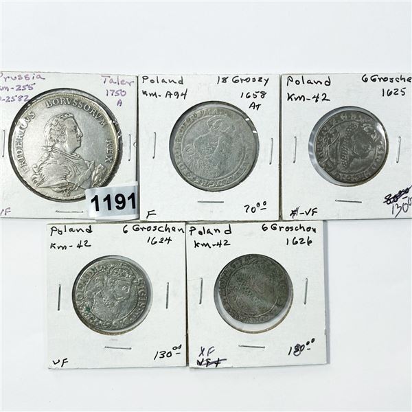 Misc Foreign Coins (5) -