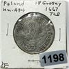 Image 1 : 1667 Poland 18 Groszy -