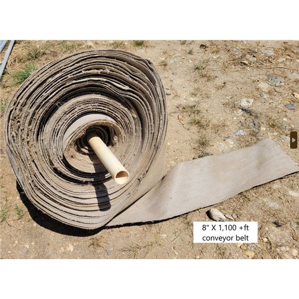 Conveyor Belt 8" x 1,100 ft