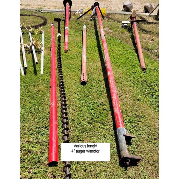 Auger w/Motor - 4-in (various lengths)