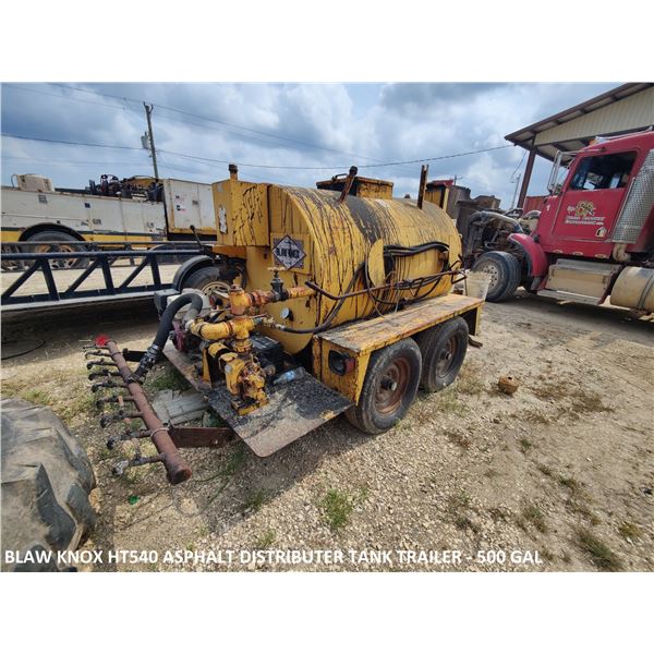 Blaw Knox HT540 Asphalt Distributor Tank Trailer - 600 gal