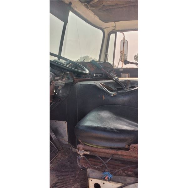 White flatbed winch truck