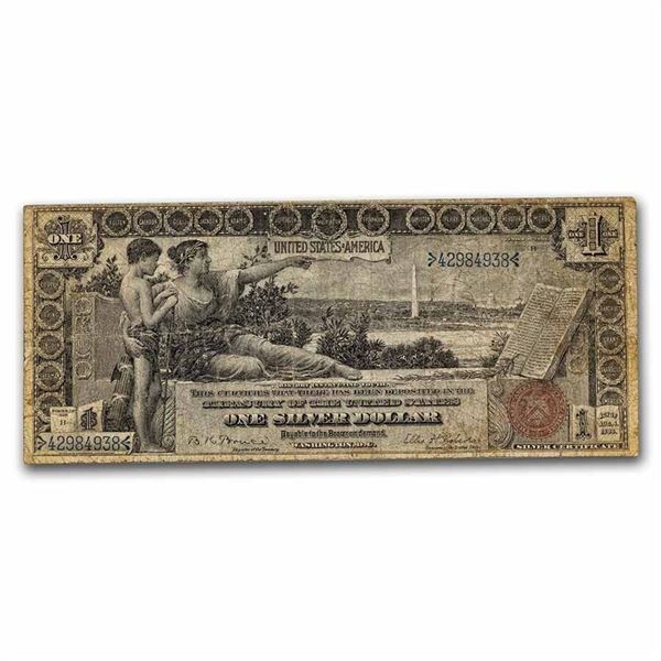 1896 $1.00 Silver Certificate Educational Note Fine