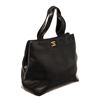 Image 2 : Chanel Black Leather CC Cabas Tote Bag