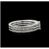 Image 1 : 0.52 ctw Diamond Ring - 14KT White Gold