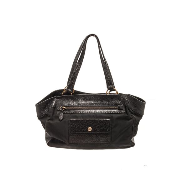 Prada Black Leather Shoulder Bag