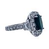 Image 2 : 6.46 ctw Emerald, Sapphire, & Diamond Ring - 18KT White Gold