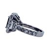 Image 5 : 6.46 ctw Emerald, Sapphire, & Diamond Ring - 18KT White Gold