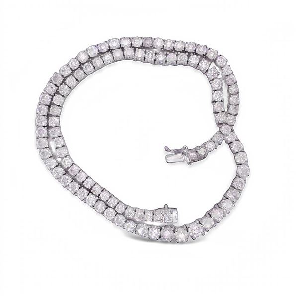 Stunning Diamond Riviere Necklace 32.68 ct