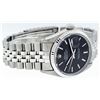 Image 3 : Rolex Mens Stainless Steel Black Index 36mm Oyster Perpetual Datejust Wristwatch