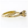 Image 7 : Tacori 18k Gold .79 ctw GIA Round Diamond Solitaire Engagement & Wedding Band Se