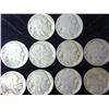 Image 1 : 10 Assorted 1920's Buffalo Nickels
