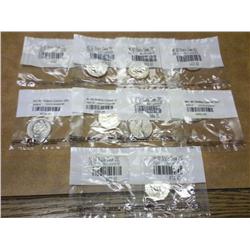 10 Assorted State Quarters UNC (All "P" Marks)