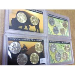 4 Westward Journey Nickel Sets (UNC)