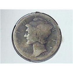 1916-S Mercury Dime