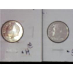2000-S And 01-S Silver Roosevelt Dimes (Proof)