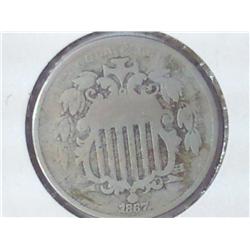 1867 Shield Nickel