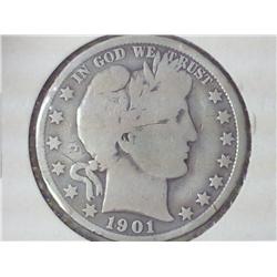 1901 Barber Half Dollar