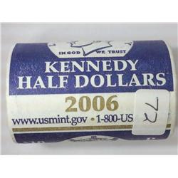 US MInt 10 Dollar Roll 2006-P Kennedy Halves (UNC)