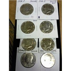 1986, 86-D, 87, 87-D, 88, 88-D, 89 And 89-D JFK's