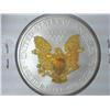 Image 2 : 2005 American Silver Eagle (UNC) Some Gold Plating