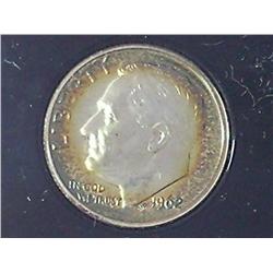 1962 Roosevelt Dime Proof (In Plastic Case)