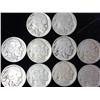 Image 1 : 10 Assorted 1920's Buffalo Nickels