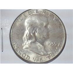 1955 Franklin Half Dollar (UNC)