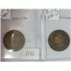 1873 and 1875 Indian Head Cents