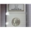 Image 1 : 1954 Washington Quarter NGC MS65