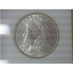 1887 Morgan Silver Dollar (UNC)