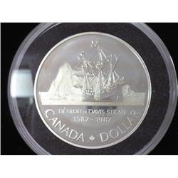 1987 Canada John Davis Dollar (Proof) .3750 ASW