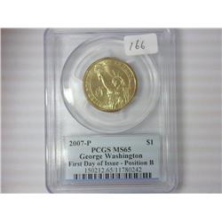 2007 Washington Dollar PCGS MS65