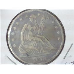 1875 Seated Liberty Half Dollar