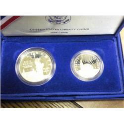 1986 Liberty Two Coin Proof Set