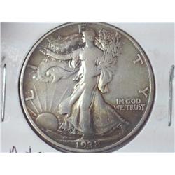 1938-D Walking Liberty Half Dollar (Key Date)