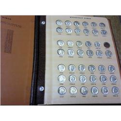 Dansco Album With 47 Roosevelt Silver Dimes