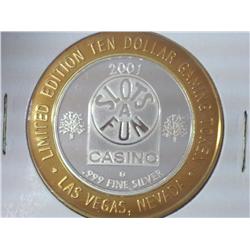 10 Dollar Slots A Fun Gaming Token (UNC) Silver