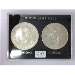 2 Mexican Silver Pesos (UNC)