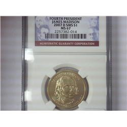 2007-S SMS Madison Dollar NGC MS67