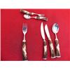 Image 1 : Stag Handle Silver Ware Set