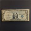 Image 1 : Collectible Faulty Alignment /Miscut Error 1935A US $1 One dollar silver certificate bill blue seal
