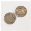 Image 1 : Lot of 2 US 1937 BUFFALO nickel 5 cents coins