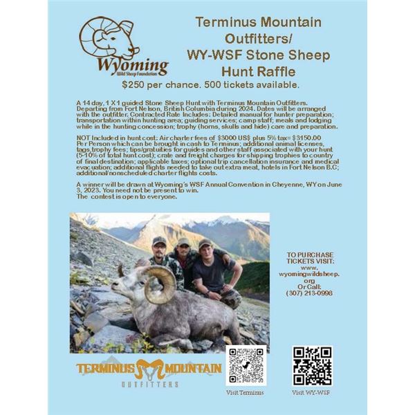 Stone Sheep Raffle