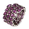 Image 1 : Natural Marquise Rhodolite Garnet Ring