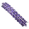 Image 1 : Natural Unheated Oval Amethyst Bangle